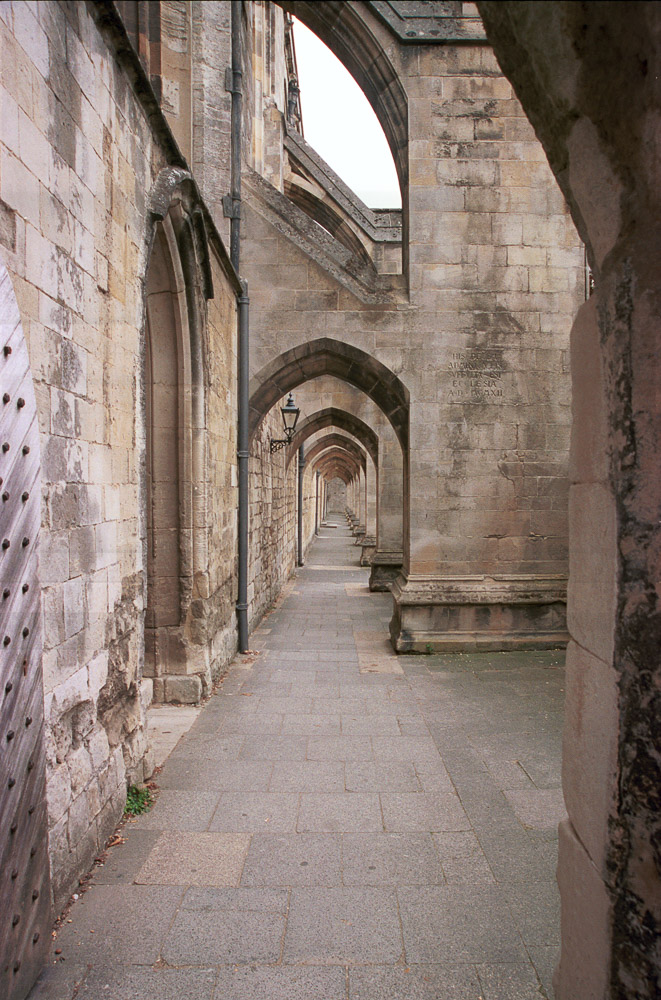 Gothic cathedral repeating forms