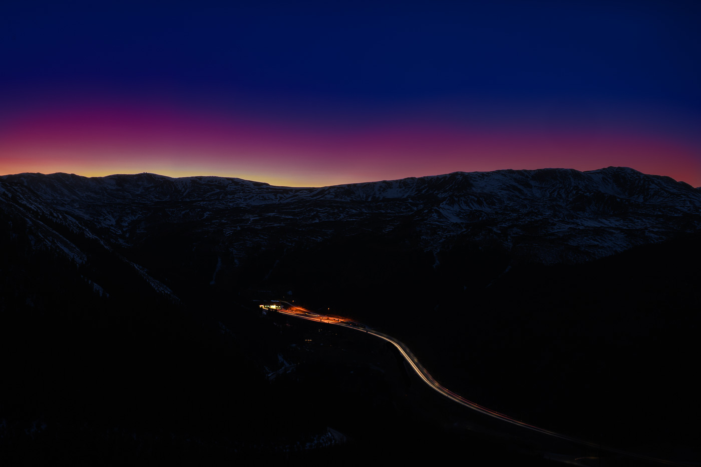 Tunnel through the mountains